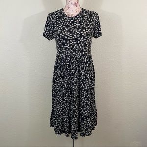 Art Class sz:XXL (18) Kid’s Petite Floral Daisy Midi Length Dress Ruffle Trim